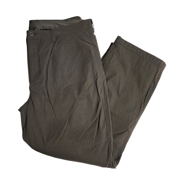 Eddie Bauer Other - Eddie Bauer Mens Fleece Lined Tech Pants Dark Gray 40x30 Nylon Spandex Stretch